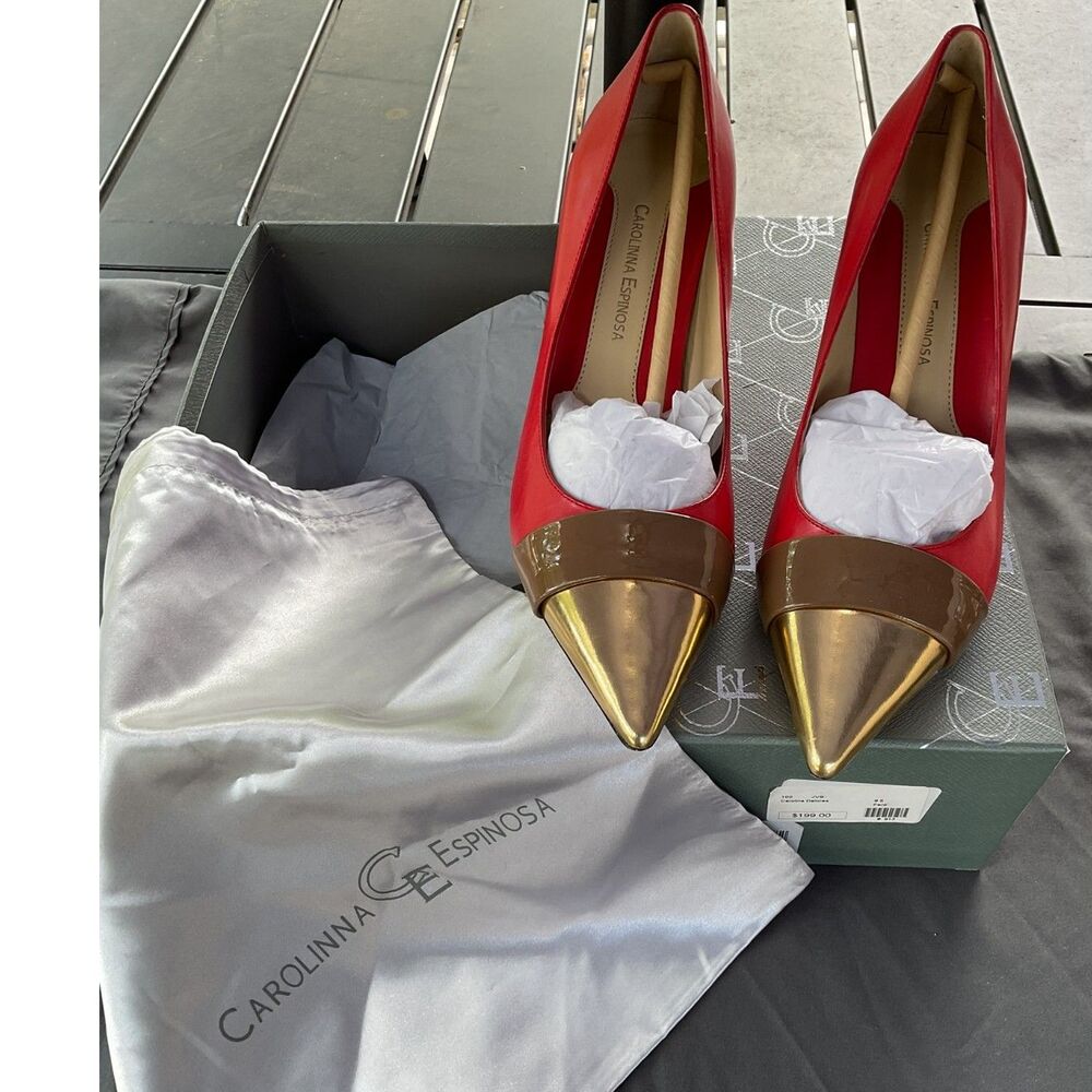 Carolinna Espinosa Leather Pumps - Picture 2 of 10